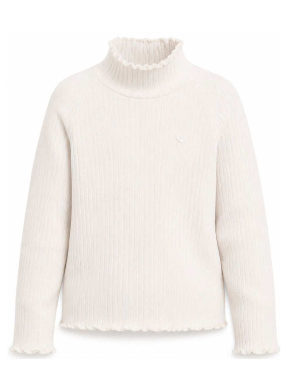 Maglione tote per bambina Emporio Armani Kids bianco crema con scollo alto EG000819 AF26099 U1009 EMPORIO ARMANI KIDS