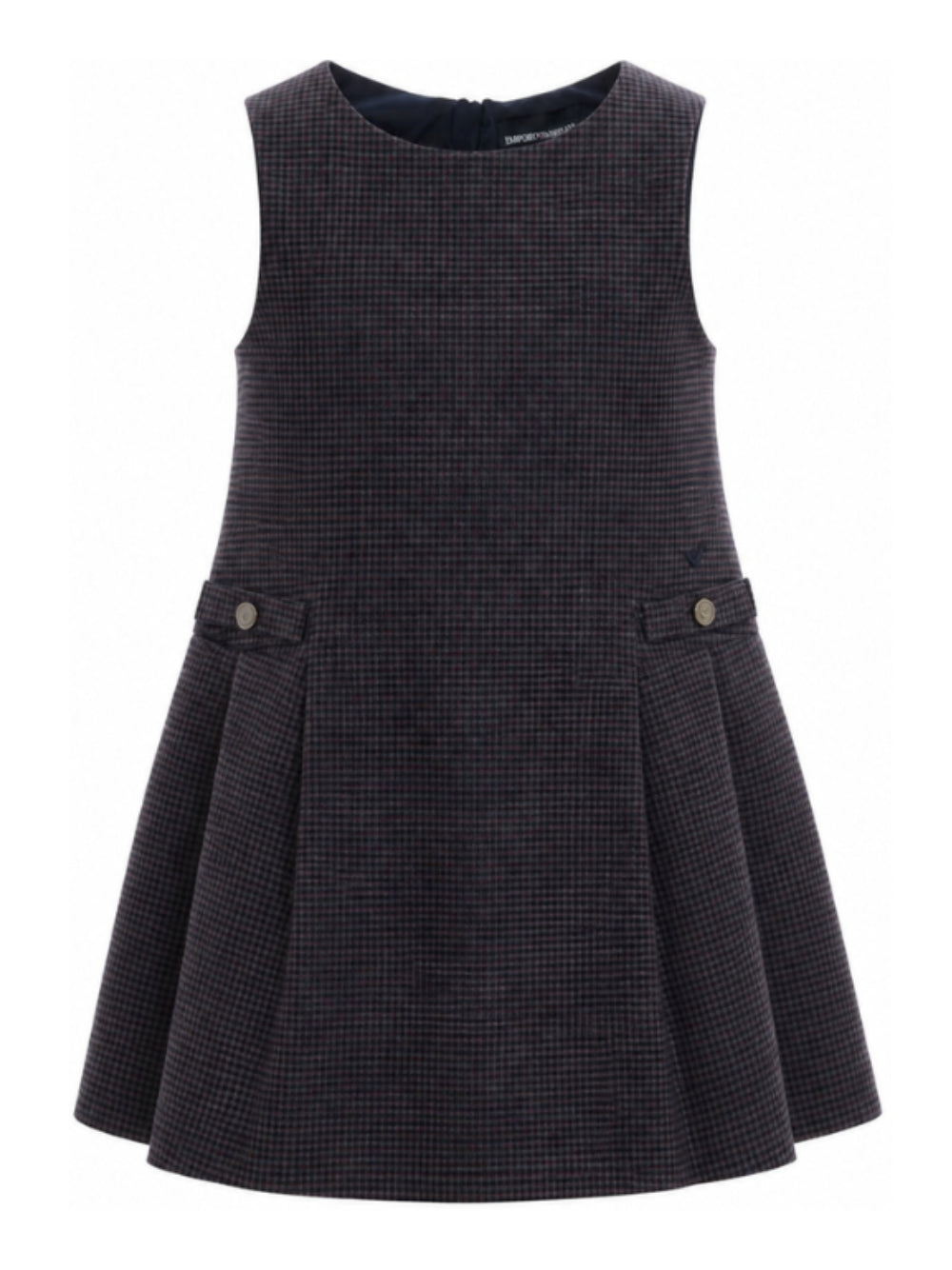 Abito per bambina Emporio Armani Kids blu con chiusura posteriore con zip EG000833 AF26957 F8045 EMPORIO ARMANI KIDS