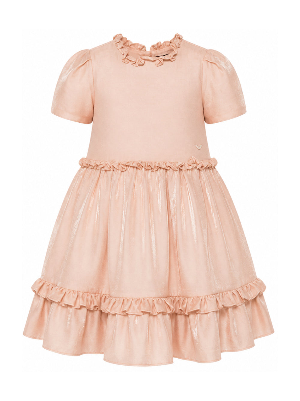 Abito per bambina Emporio Armani Kids rosa chiaro con effetto brillante EG000835 AF26324 U4133 EMPORIO ARMANI KIDS