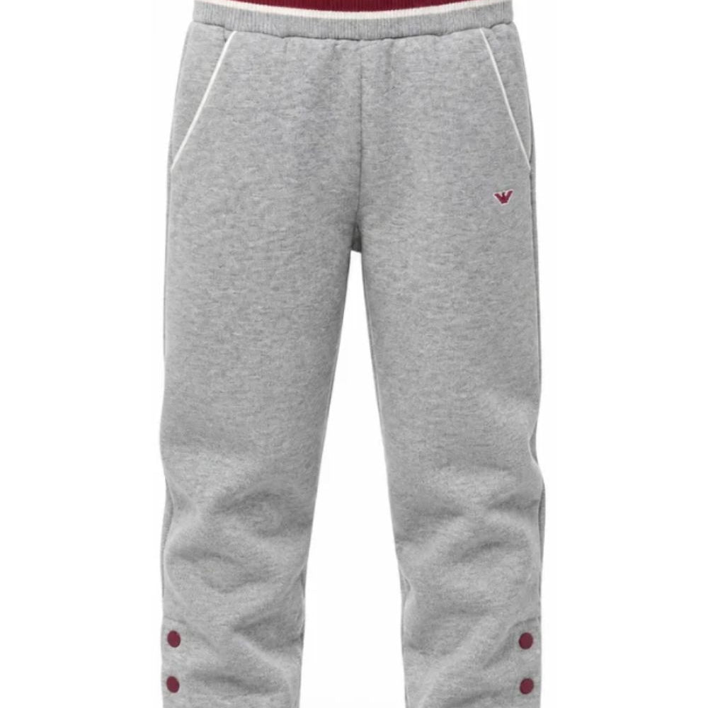 Pantatuta per bambina Emporio Armani Kids grigio con patch logo EG000856 AF10126 O8042 EMPORIO ARMANI KIDS