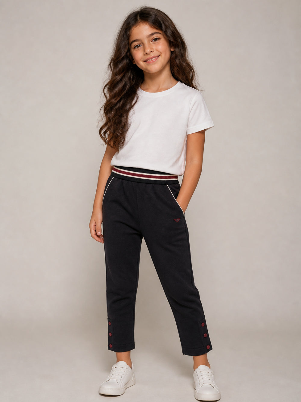 Pantatuta per bambina Emporio Armani kids blu scuro con fascia elastica EG000856 AF10126 UB118 EMPORIO ARMANI KIDS