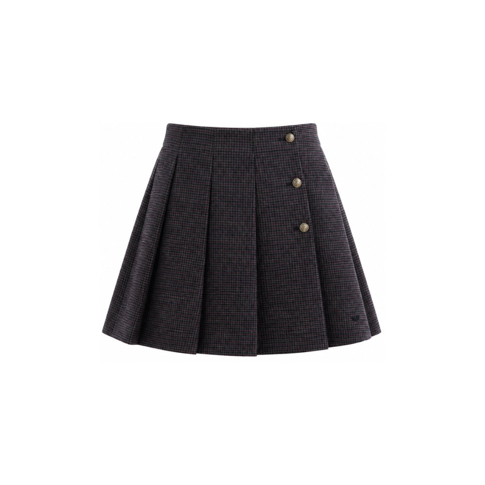 Minigonna per bambina Emporio Armani Kids blu con design con pieghe EG000877 AF26957 F8045 EMPORIO ARMANI KIDS