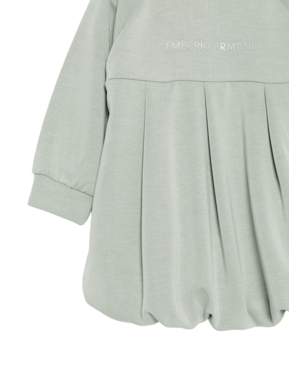 Abito per neonata Emporio Armani Kids verde salvia con stampa con logo EG000902 AF16133 U9019 EMPORIO ARMANI KIDS