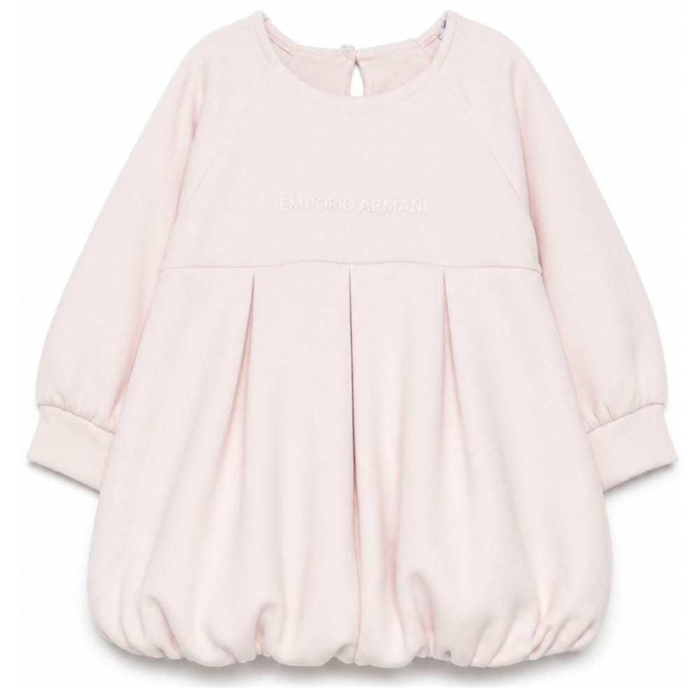Abito per neonata Emporio Armani Kids rosa chiaro con stampa logo EG000902 AF16133 UA205 EMPORIO ARMANI KIDS