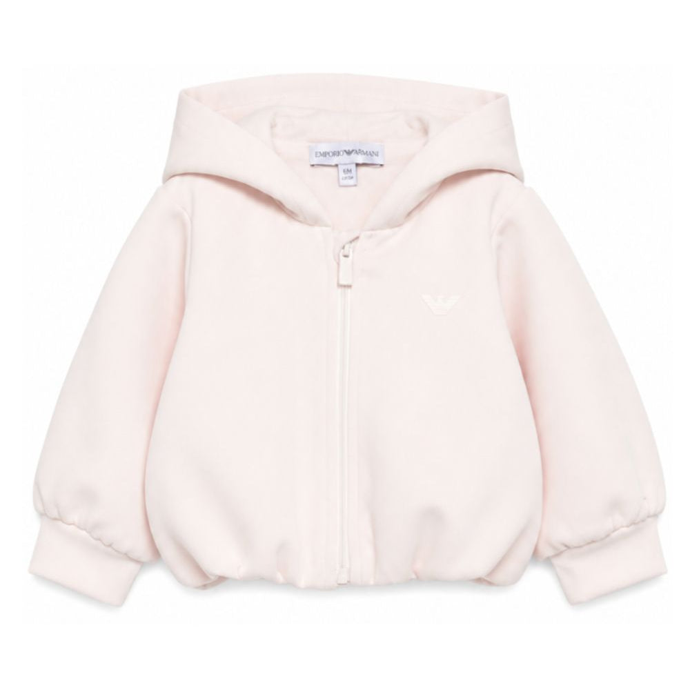 Felpa per neonata Emporio Armani Kids rosa con chiusura con zip EG000909 AF16133 UA205 EMPORIO ARMANI KIDS