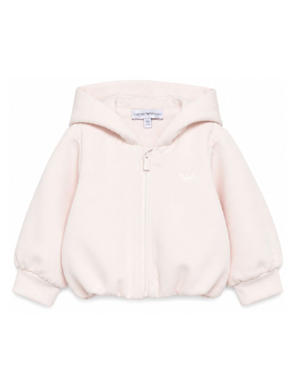 Felpa per neonata Emporio Armani Kids rosa con chiusura con zip EG000909 AF16133 UA205 EMPORIO ARMANI KIDS