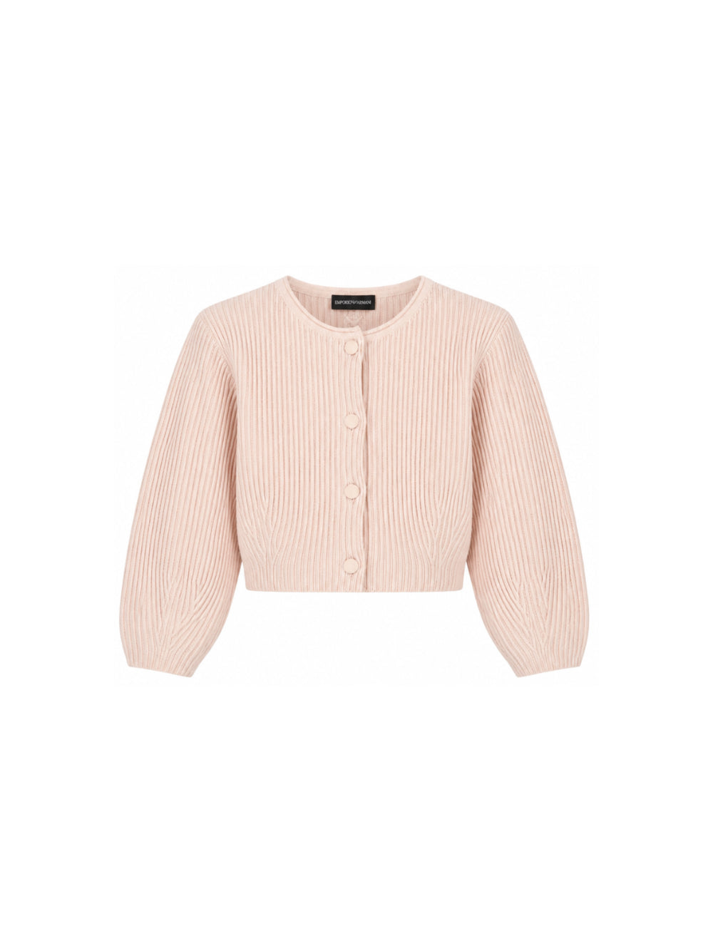 Cardigan per bambina Emporio Armani Kids rosa con maniche a palloncino EG000997 AF27580 U4133 EMPORIO ARMANI KIDS