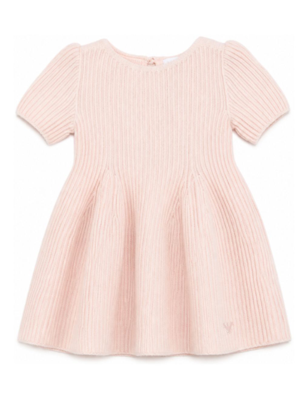 Abito per neonata Emporio Armani rosa con patch logo EG000998 AF27580 U4133 EMPORIO ARMANI KIDS