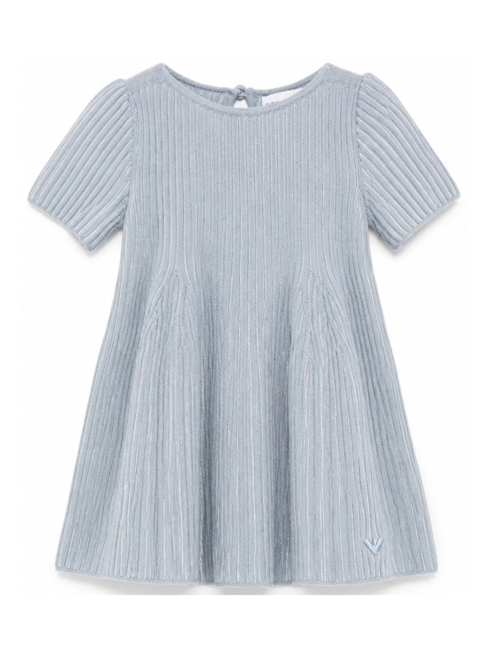 Abito per neonata Emporio Armani Kids azzurro a coste EG000998 AF27580 U8061 EMPORIO ARMANI KIDS