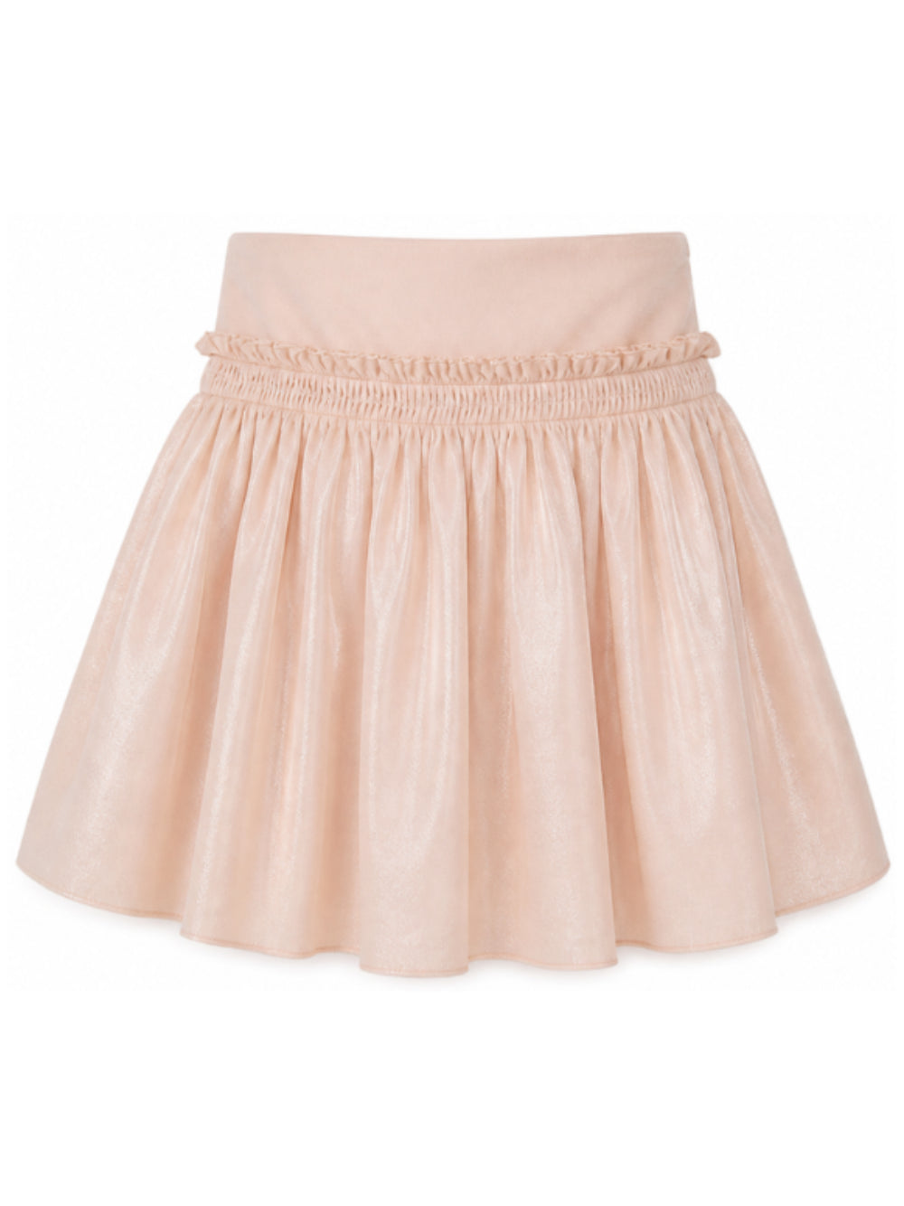Gonna per bambina Emporio Armani Kids rosa con bordo arricciato EG001024 AF26324 U4133 EMPORIO ARMANI KIDS