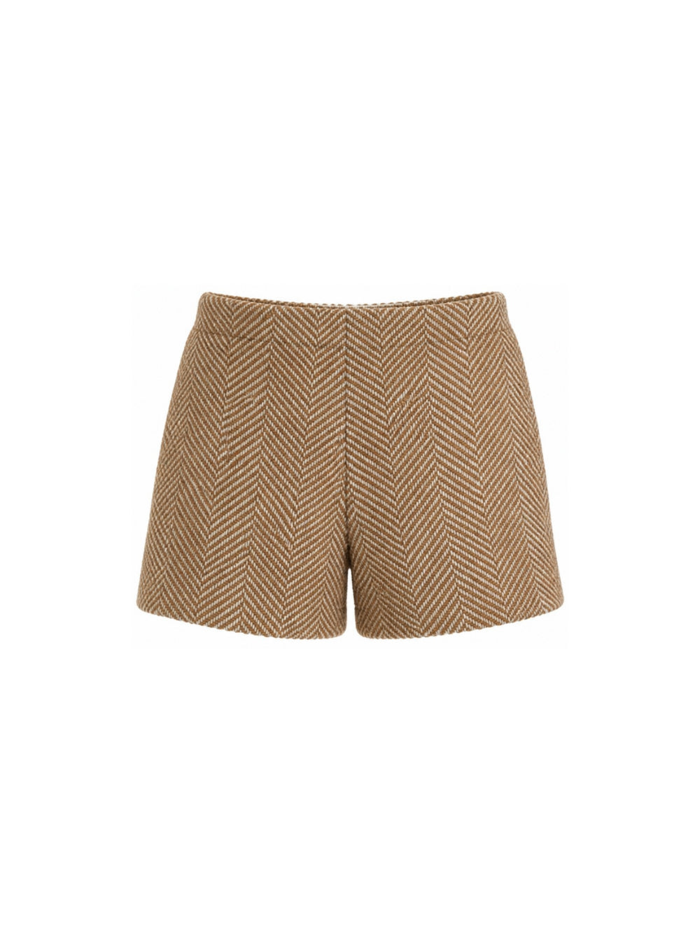 Shorts per bambina Ermanno Scervino Kids marrone con design a spina di pesce Z1H411 8318 0103 ERMANNO SCERVINO KIDS