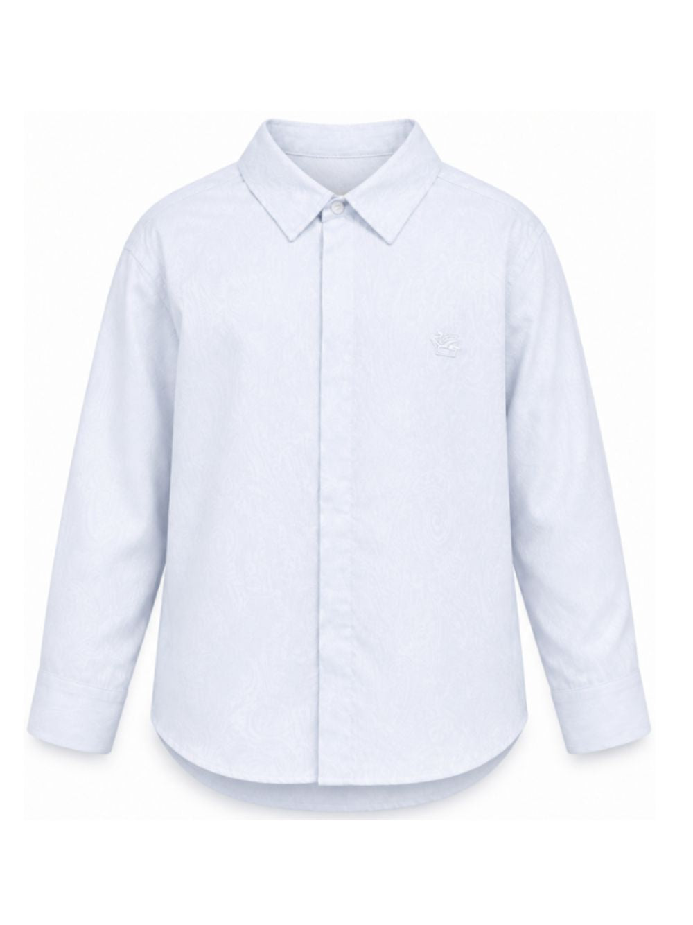 Camicia per bambino Etro Kids azzurra con effetto jacquard GW5P10 P0472 600 ETRO KIDS