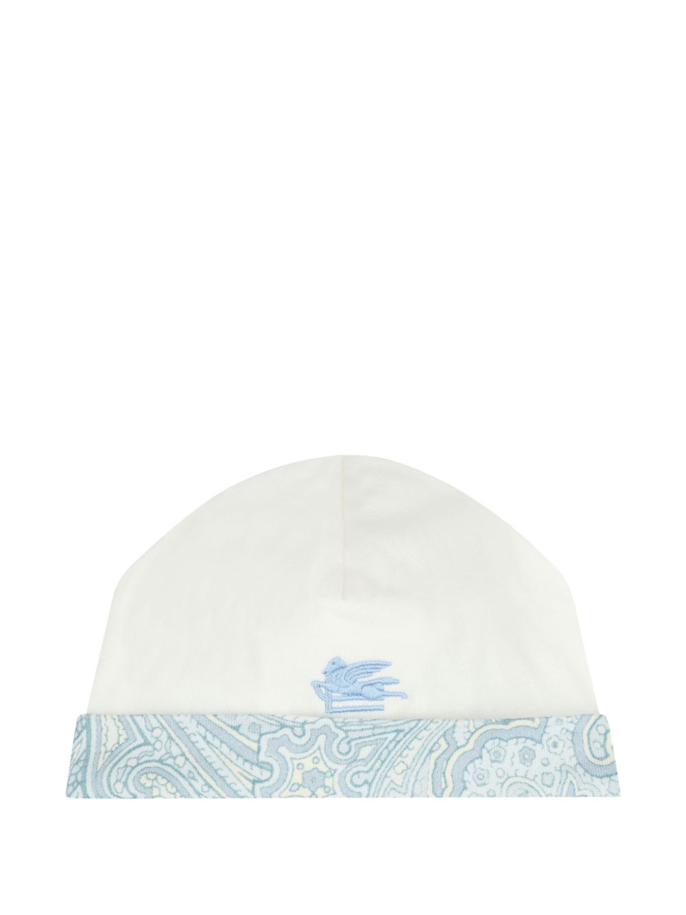 Set tutina cappellino e bavaglino per neonato Etro Kids multicolore con stampa Pegaso sul davanti GYB540 Z3672 102CE ETRO KIDS
