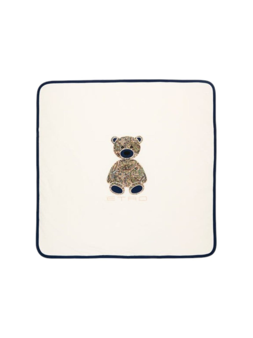Coperta per neonati Etro Kids avorio con motivo orsetto GZ0540 Z3672 102 ETRO KIDS
