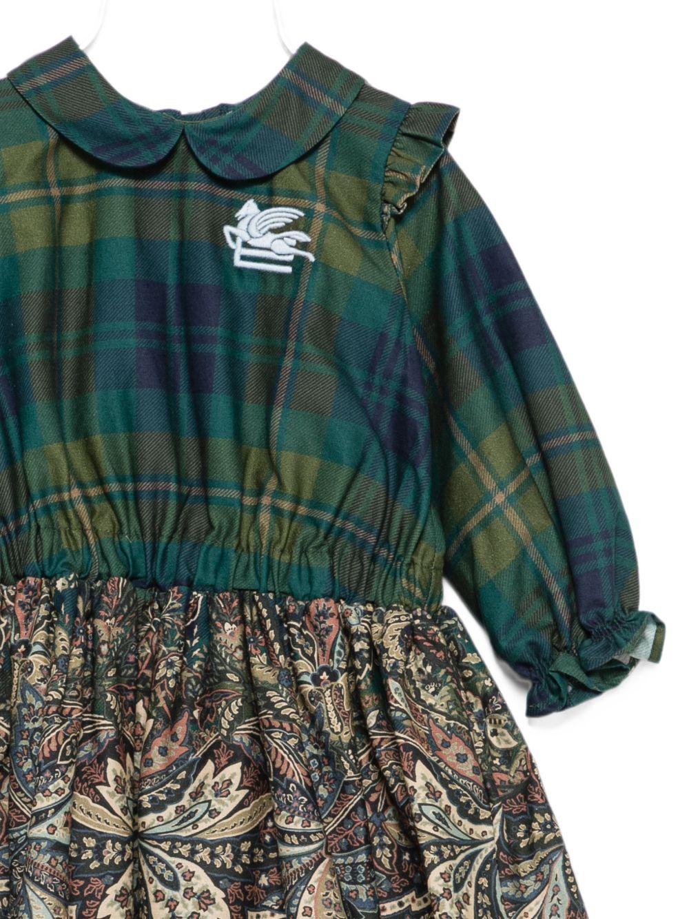 Abito per neonata Etro Kids verde con stampa paisley GZ1050 P0632 719BL ETRO KIDS