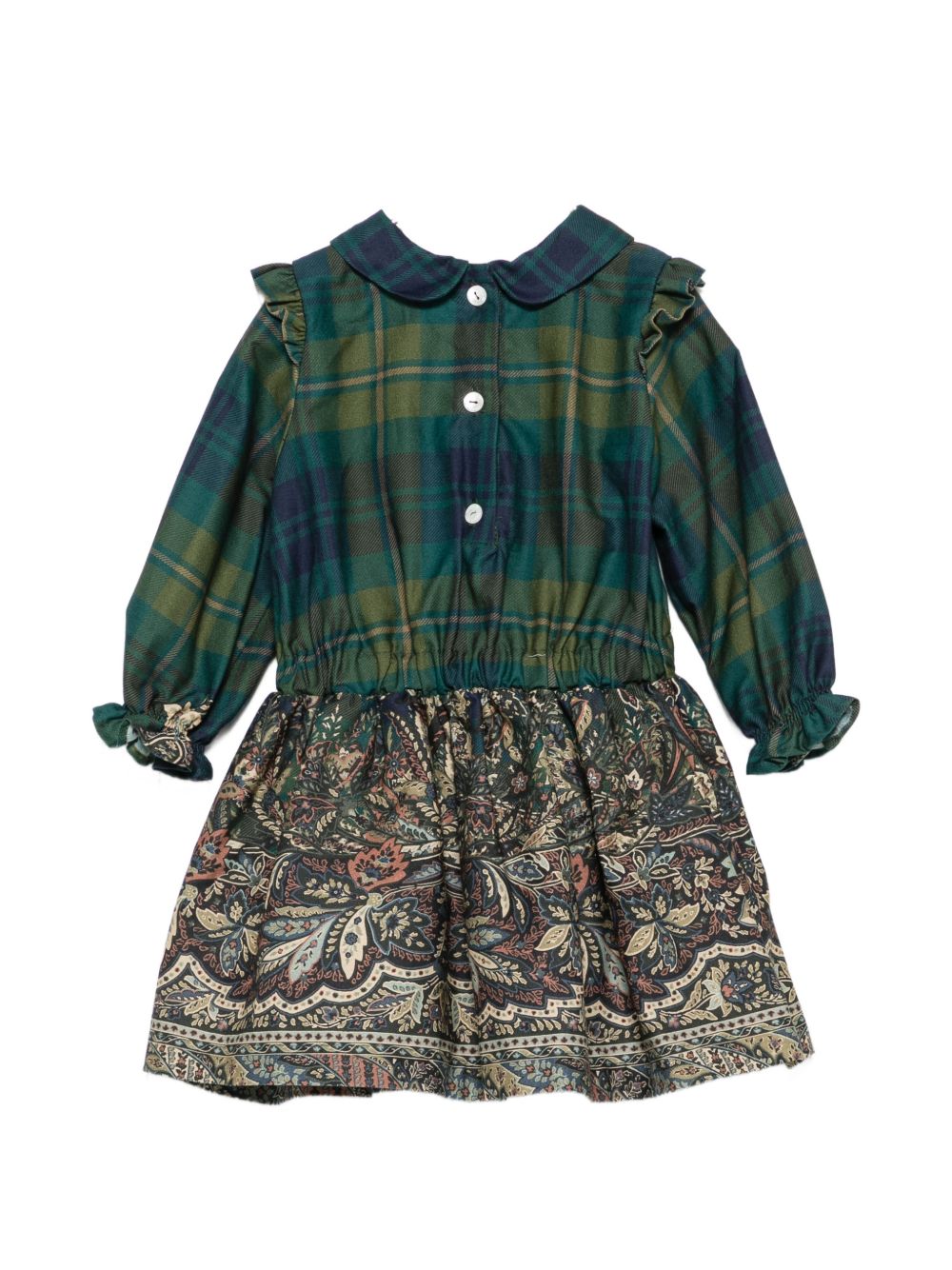 Abito per neonata Etro Kids verde con stampa paisley GZ1050 P0632 719BL ETRO KIDS