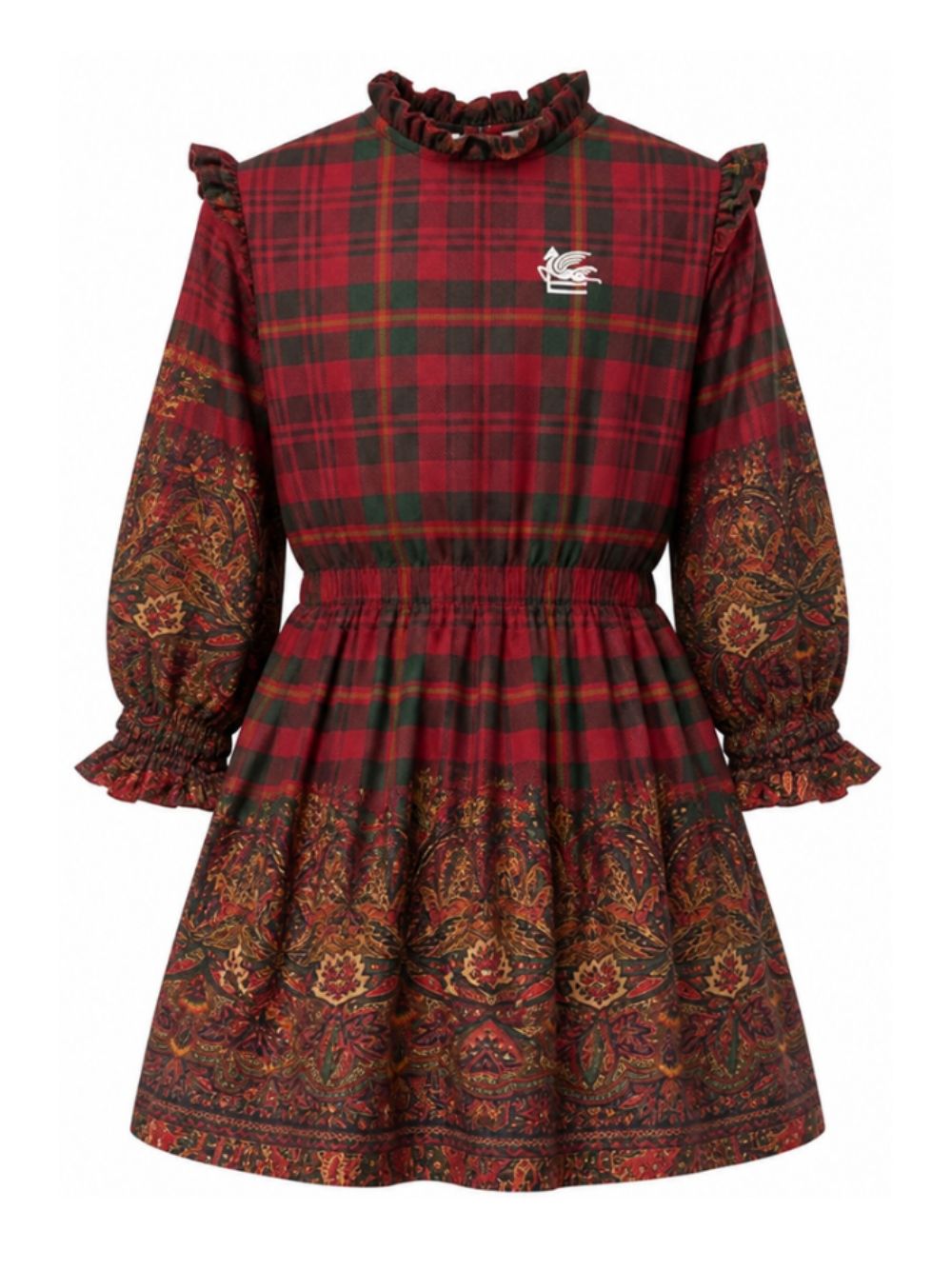 Abito per bambina Etro Kids rosso con stampa paisley GZ1A60 P0632 418MC ETRO KIDS