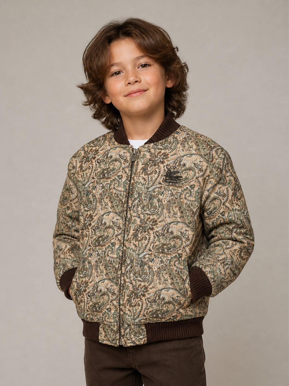 Giacca per bambino Etro Kids multicolor con logo GZ2P27 U0284 107MC ETRO KIDS