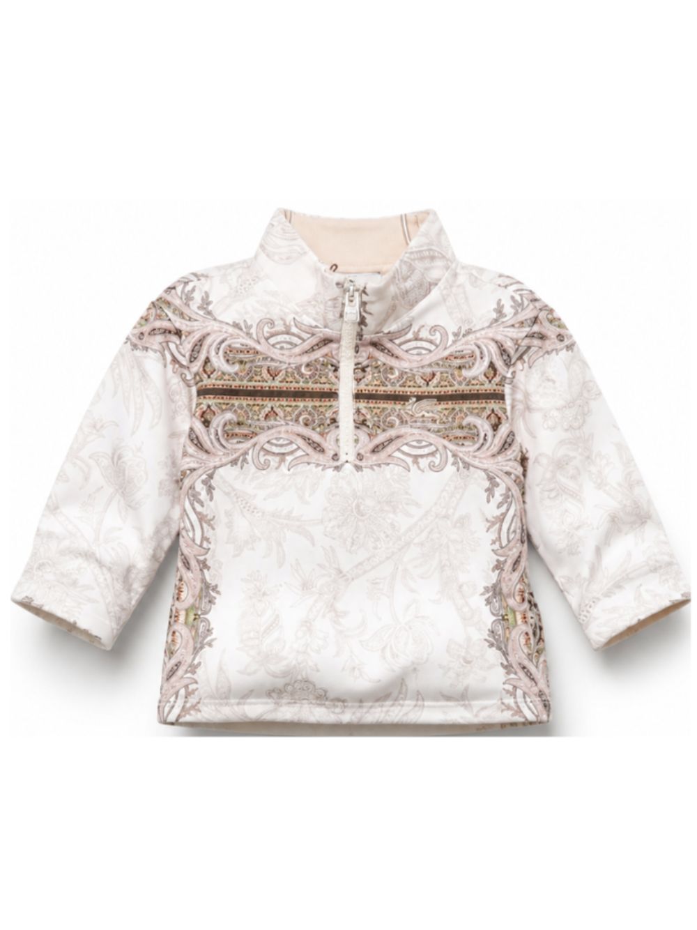 Felpa per neonata Etro Kids beige con scollo alto GZ4320 Z3694 115MC ETRO KIDS