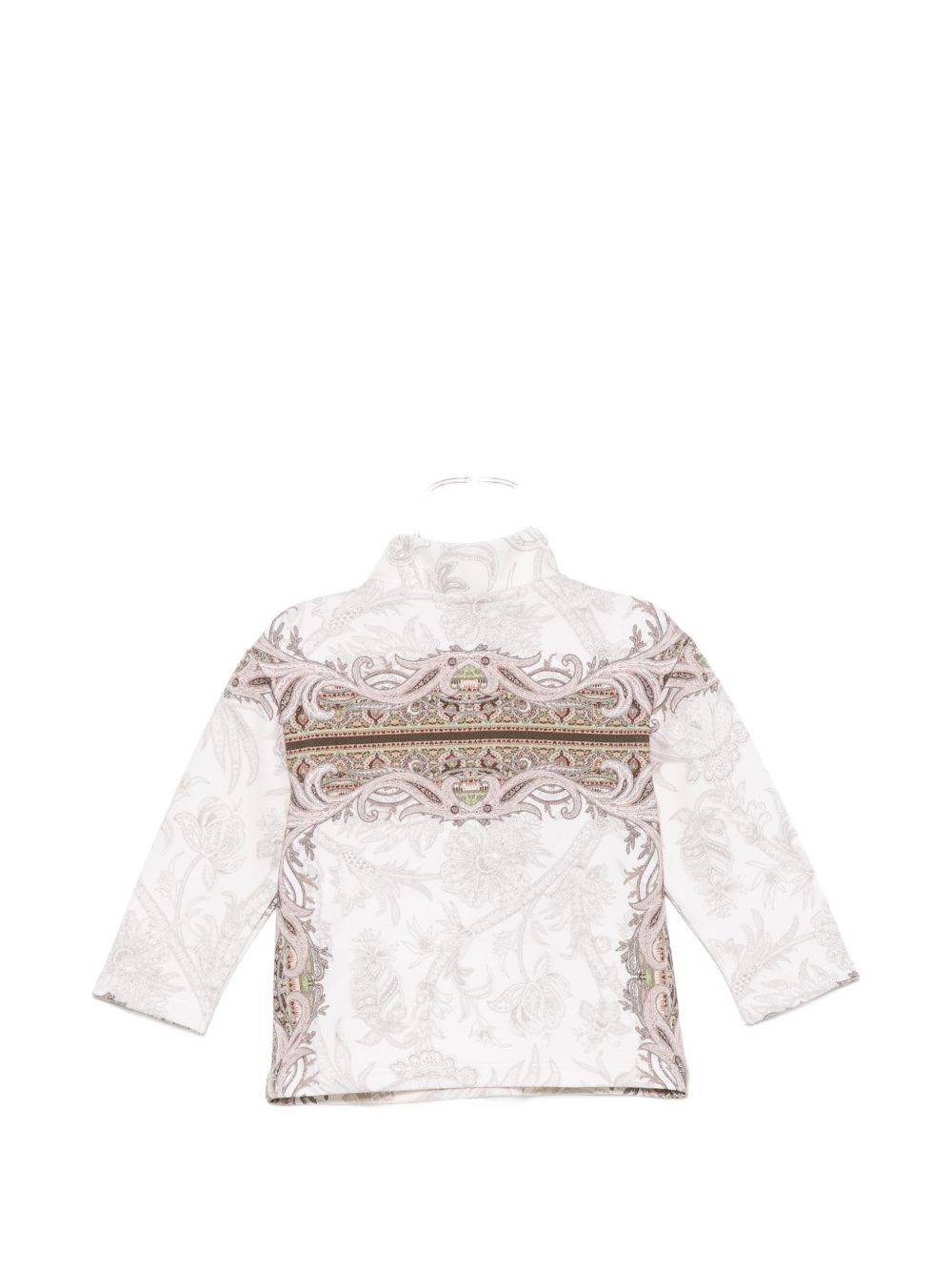 Felpa per neonata Etro Kids beige con scollo alto GZ4320 Z3694 115MC ETRO KIDS