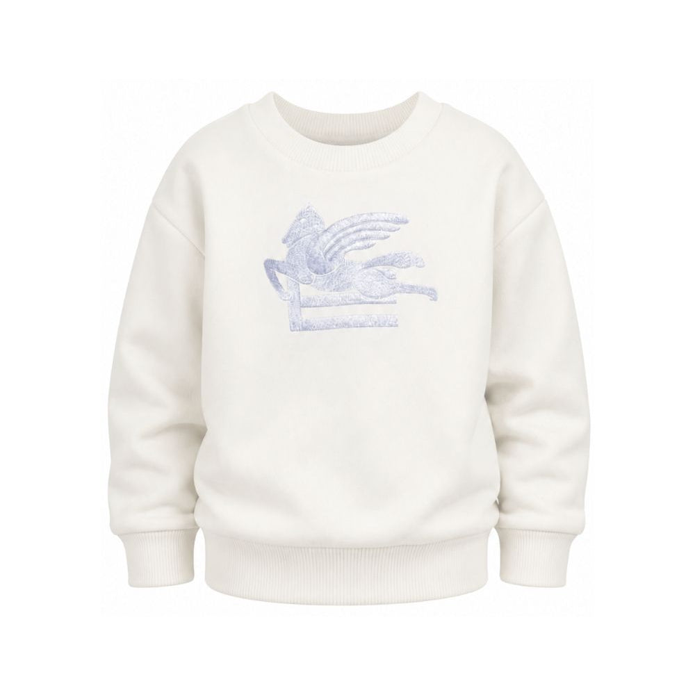 Felpa per bambino Etro Kids bianca con motivo Pegaso GZ4H10 Z3183 102 ETRO KIDS