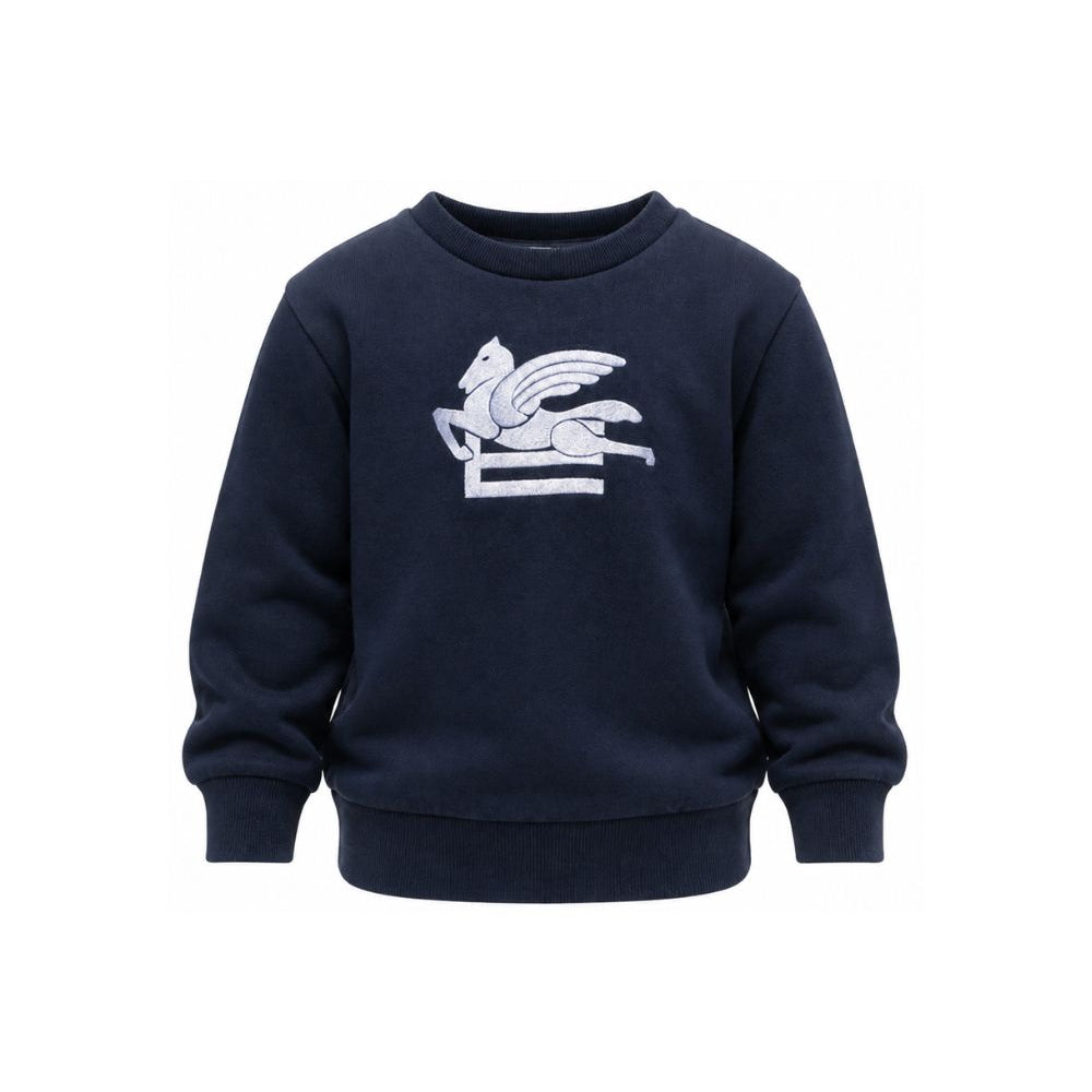 Felpa per bambino Etro Kids blu con motivo Pegaso GZ4H10 Z3183 617 ETRO KIDS