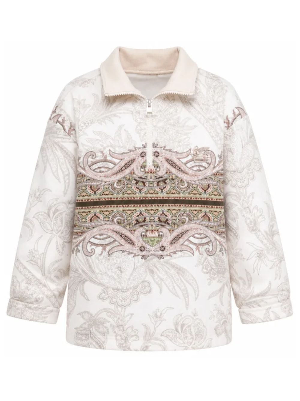 T-shirt per bambino Etro Kids bianca con stampa Paisley all-over GZ4H20 Z3694 115MC ETRO KIDS