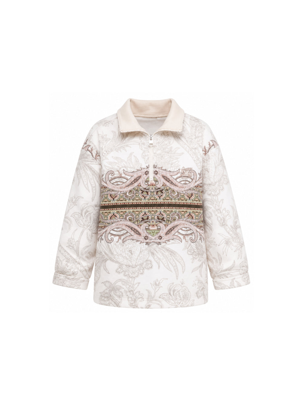 T-shirt per bambino Etro Kids bianca con stampa Paisley all-over GZ4H20 Z3694 115MC ETRO KIDS