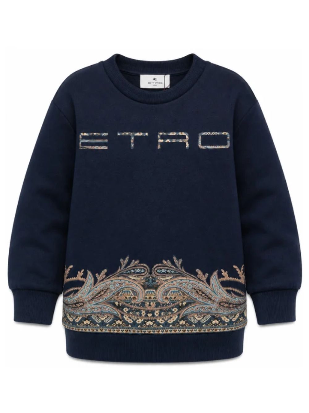 Felpa per bambino Etro Kids blu con stampa Paisley GZ4H30 Z3183 617 ETRO KIDS