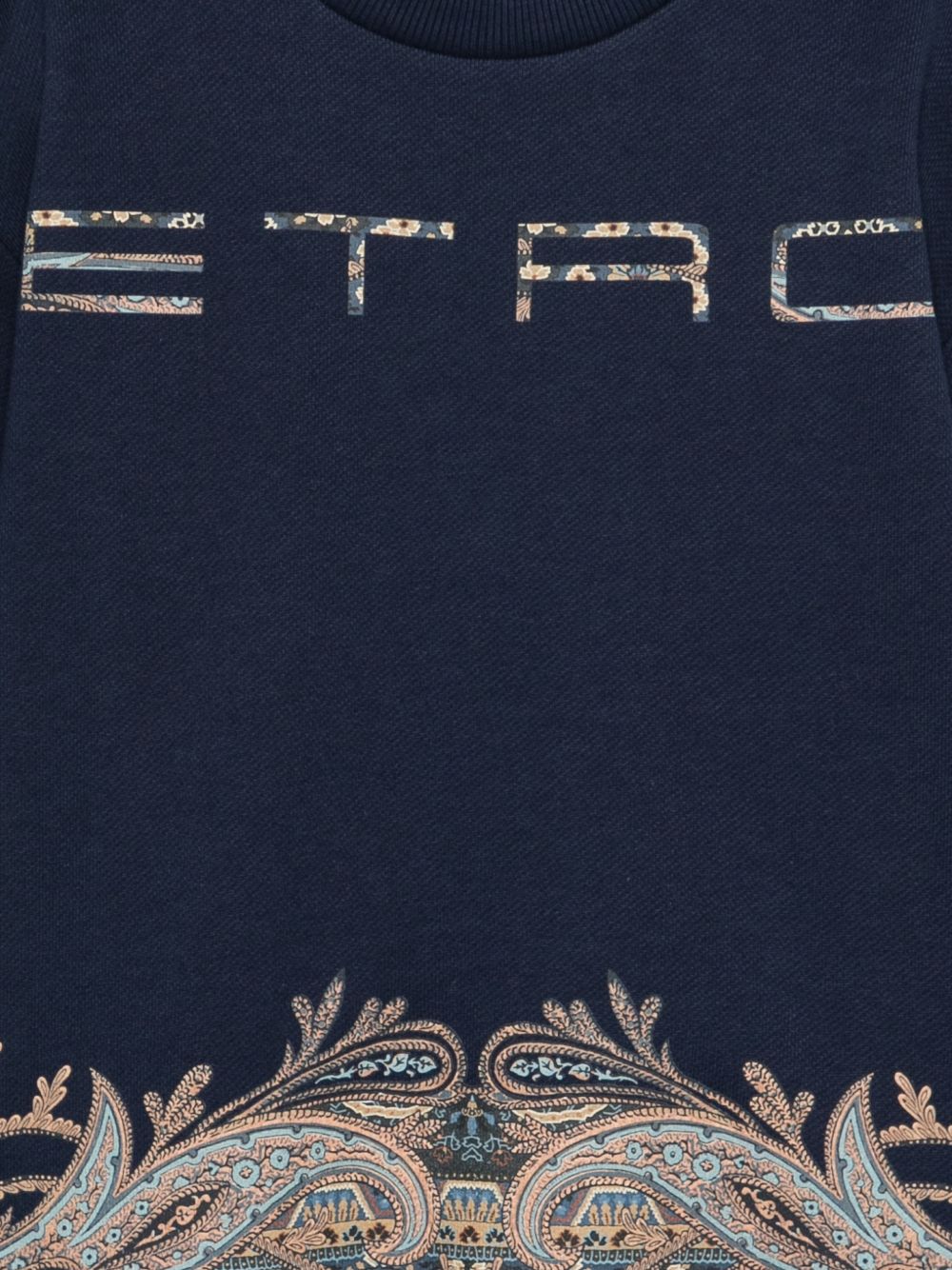 Felpa per bambino Etro Kids blu con stampa Paisley GZ4H30 Z3183 617 ETRO KIDS