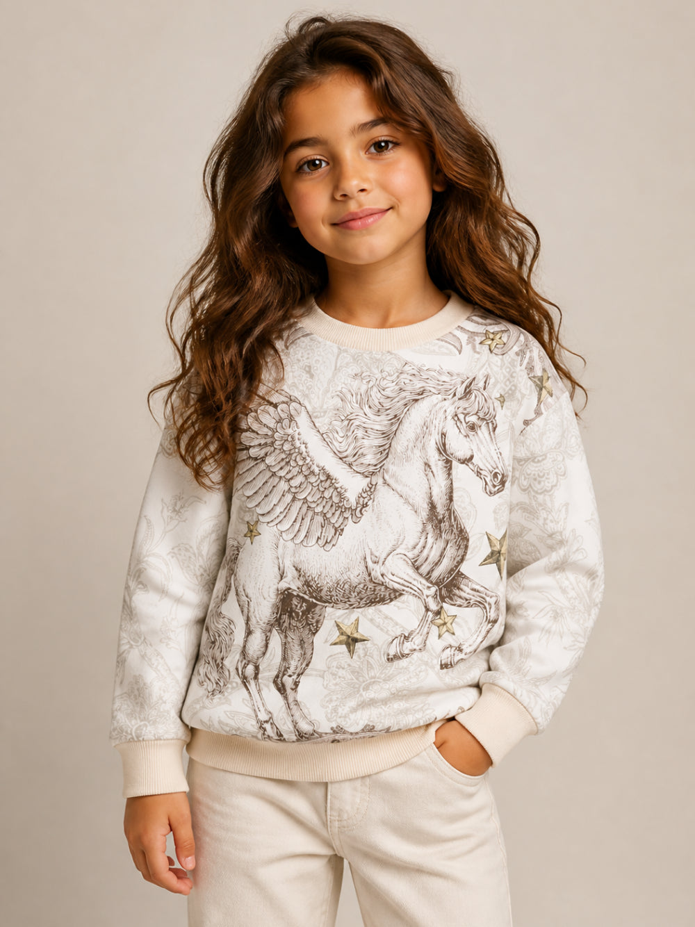 Felpa per bambino Etro Kids bianca con stampa paisley GZ4H40 Z3694 115MC ETRO KIDS