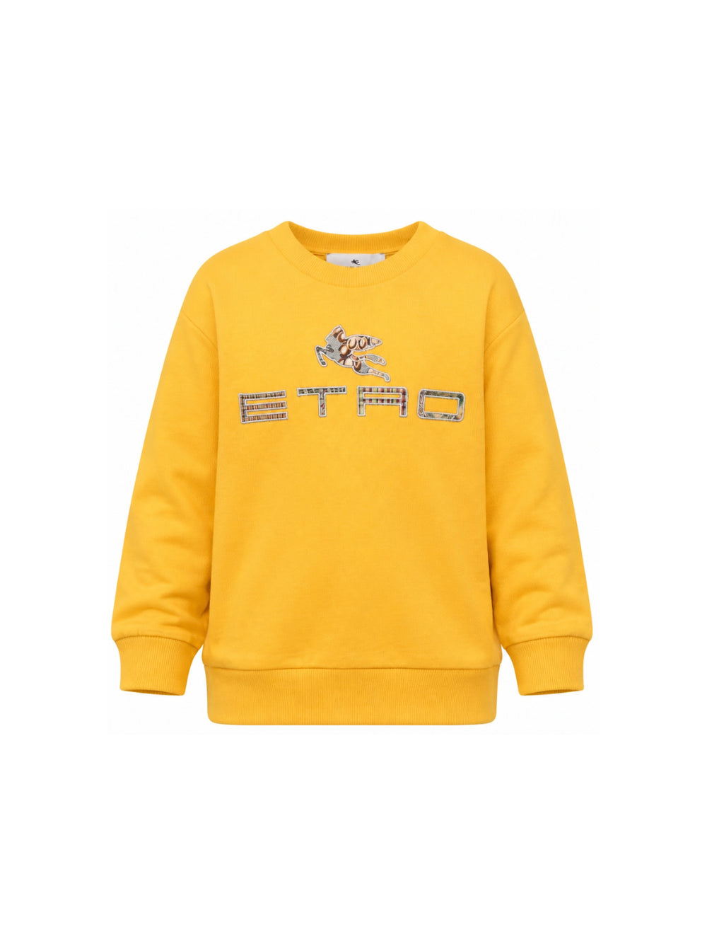 Felpa per bambino Etro Kids gialla con patch con logo GZ4P20 Z3183 216 ETRO KIDS