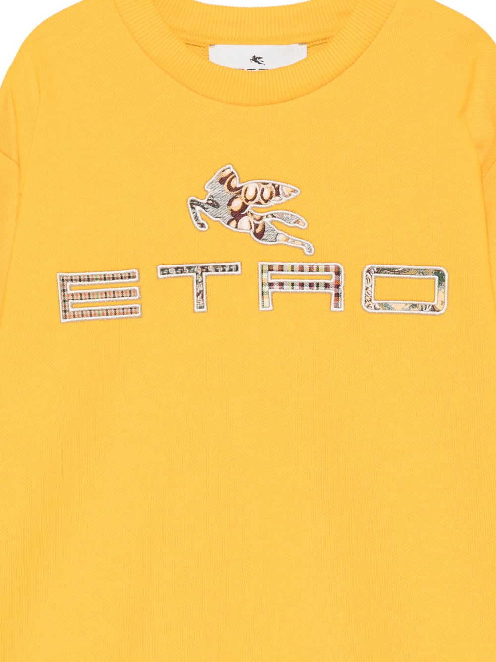 Felpa per bambino Etro Kids gialla con patch con logo GZ4P20 Z3183 216 ETRO KIDS