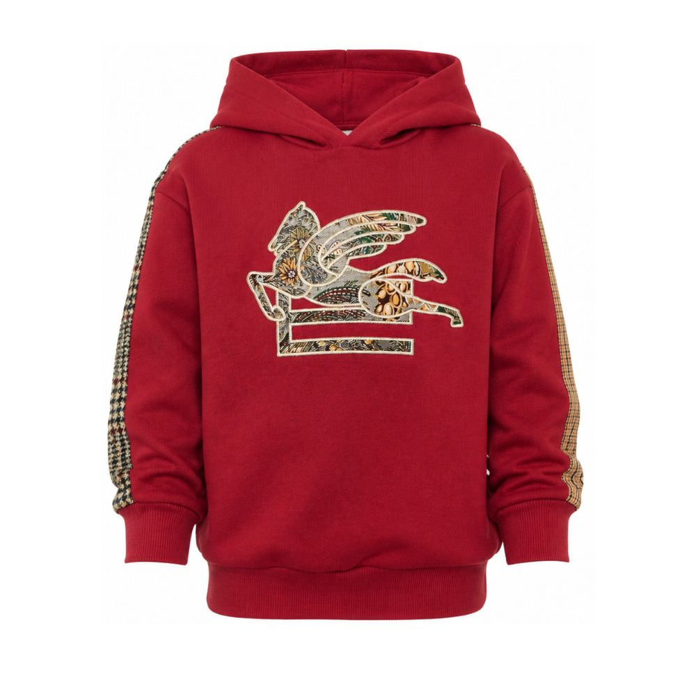 Felpa per bambino Etro Kids rossa con stampa Pegaso sul davanti GZ4P40 Z3183 52C ETRO KIDS