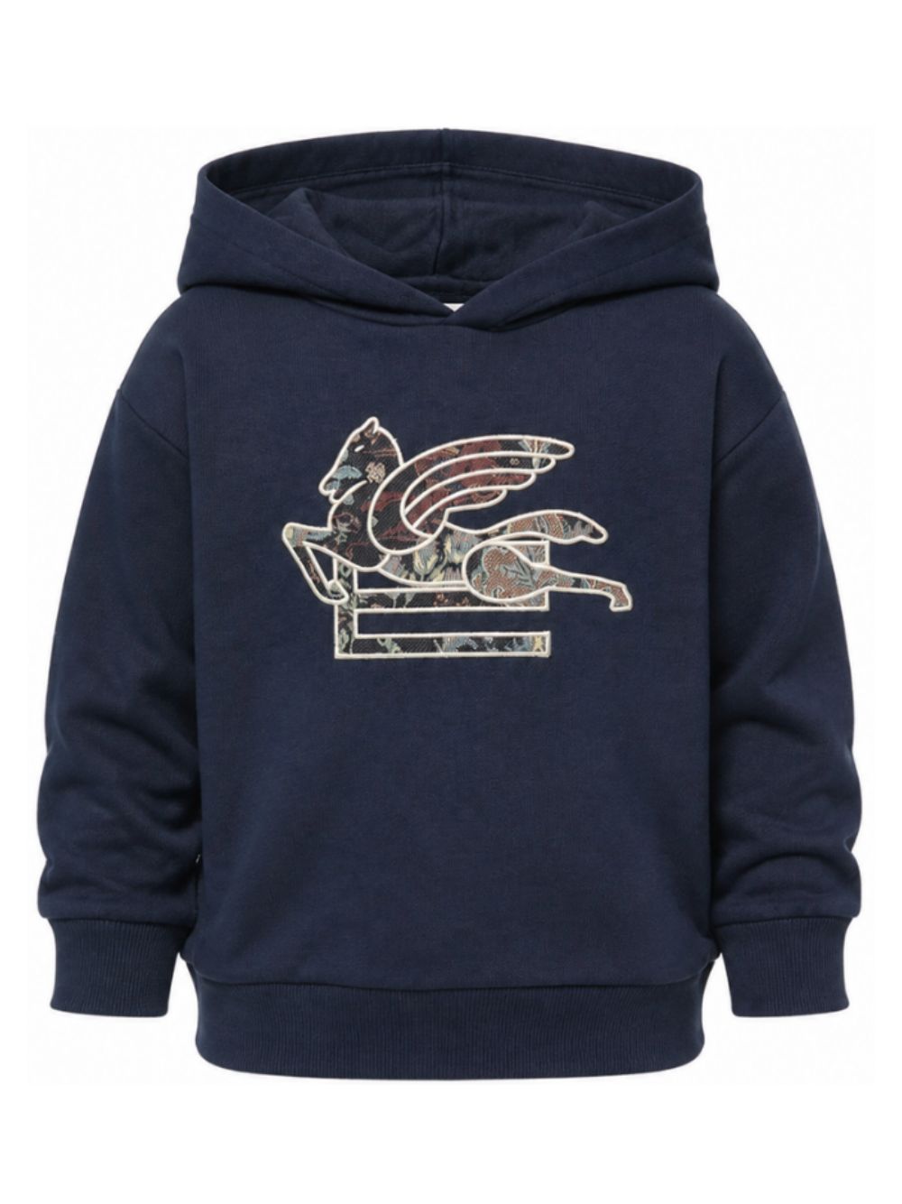 Felpa per bambino Etro Kids blu con toppa con motivo Pegaso GZ4P40 Z3183 617 ETRO KIDS