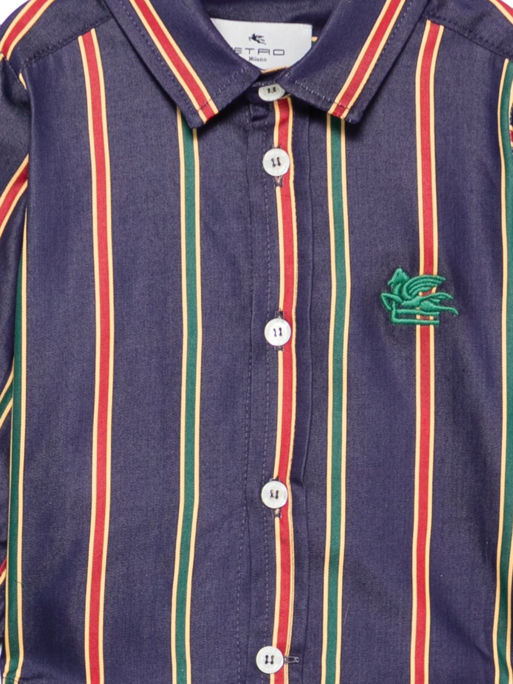 Camicia per neonato Etro Kids blu con motivo a righe GZ5300 P0622 617VE ETRO KIDS