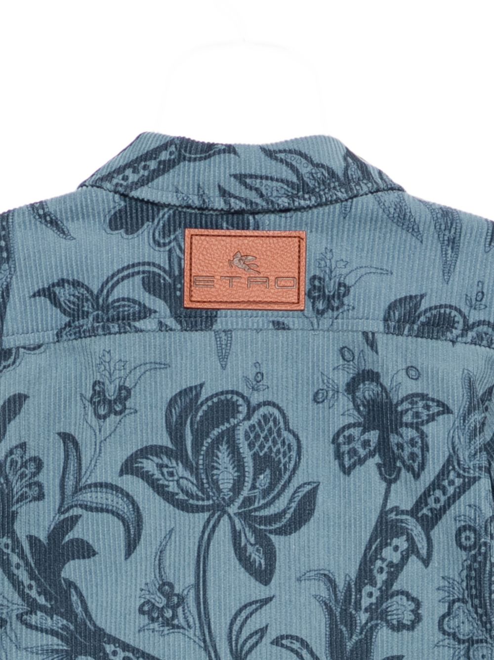 Camicia per neonato Etro Kids blu con patch logo sul retro GZ5320 V0197 623BL ETRO KIDS