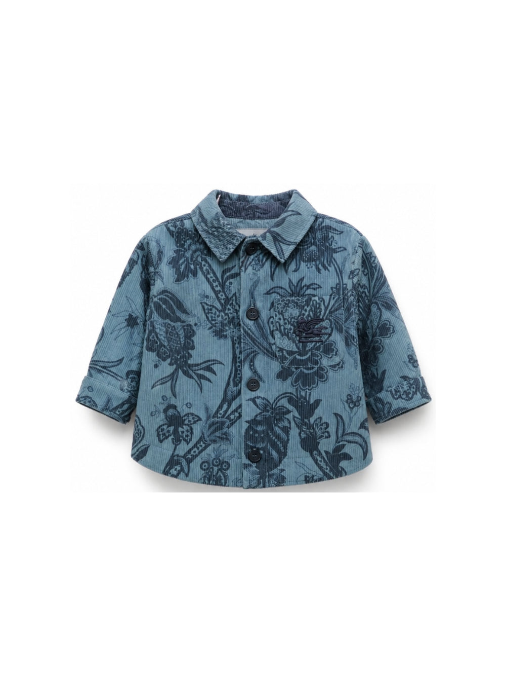 Camicia per neonato Etro Kids blu con patch logo sul retro GZ5320 V0197 623BL ETRO KIDS