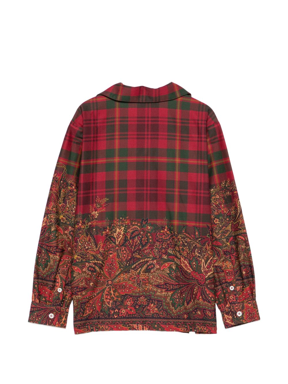 Camicia per bambino Etro Kids rossa con stampa Paisley all-over GZ5H40 P0632 418MC ETRO KIDS