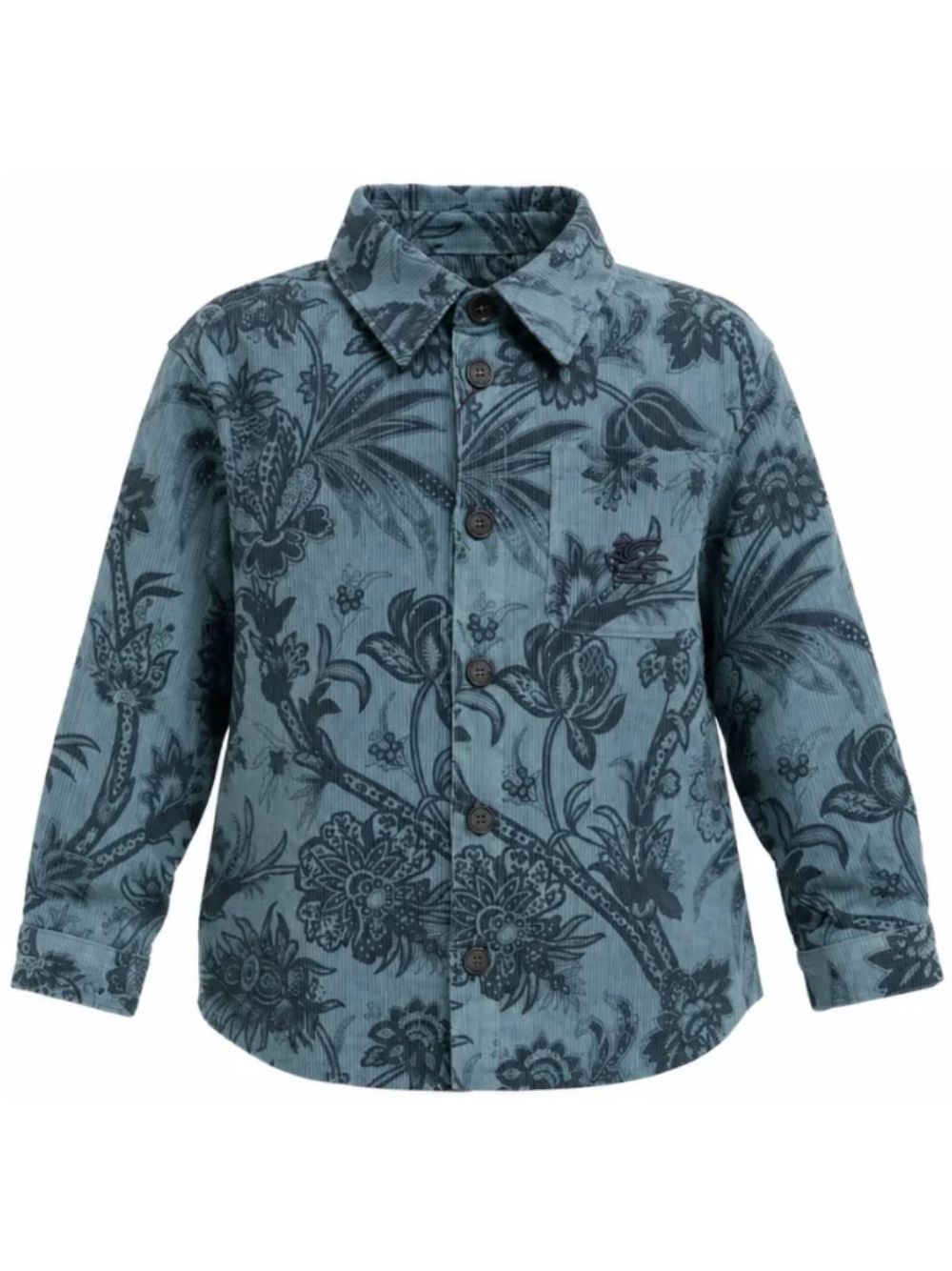 Camicia per bambino Etro Kids blu con stampa Paisley all-over GZ5H60 V0197 623BL ETRO KIDS