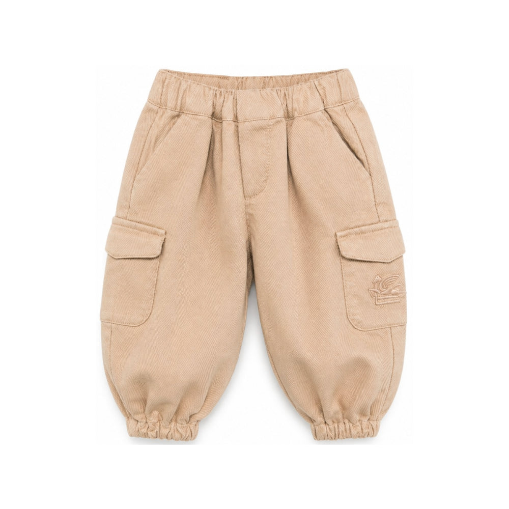 Pantaloni per neonato Etro Kids beige con due tasche cargo laterali GZ6300 G0219 119 ETRO KIDS