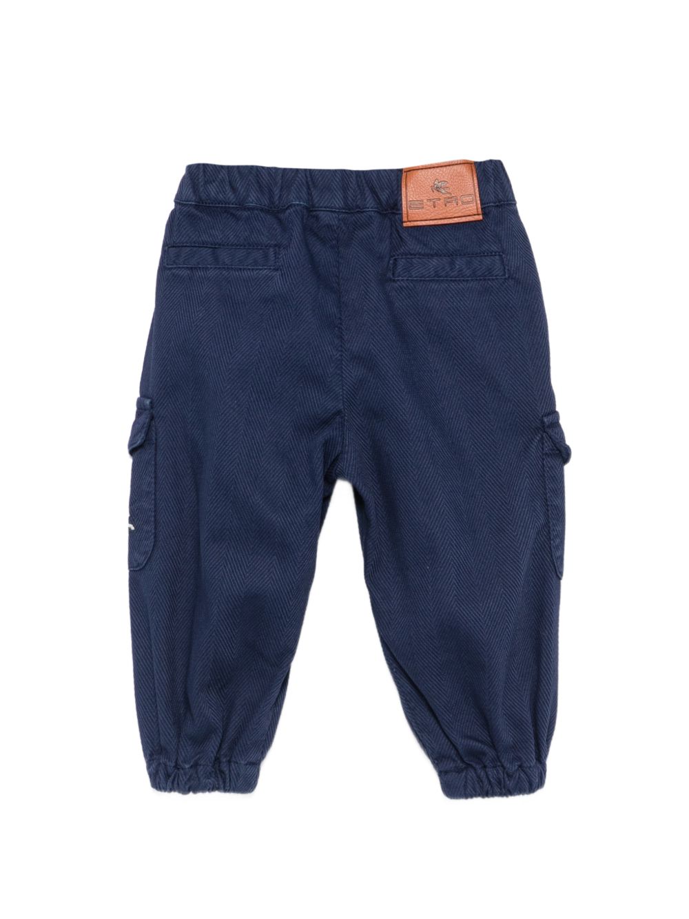 Pantaloni per neonato Etro Kids blu con ricamo Pegaso sul davanti GZ6300 G0219 617 ETRO KIDS