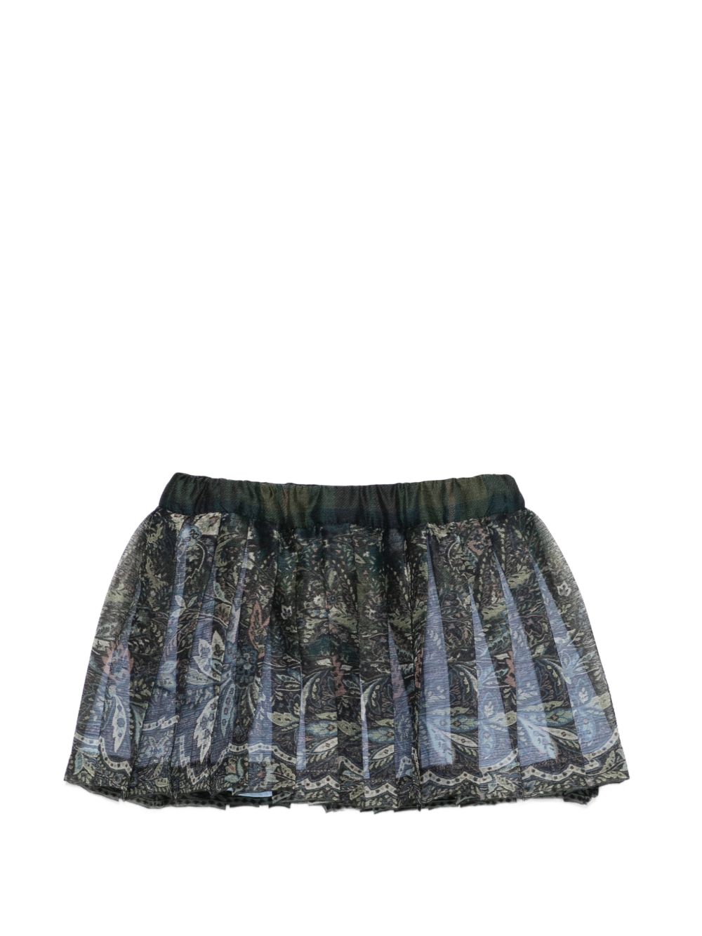 Gonna per neonata Etro Kids verde con stampa Paisley all-over GZ7000 K0307 719BL ETRO KIDS