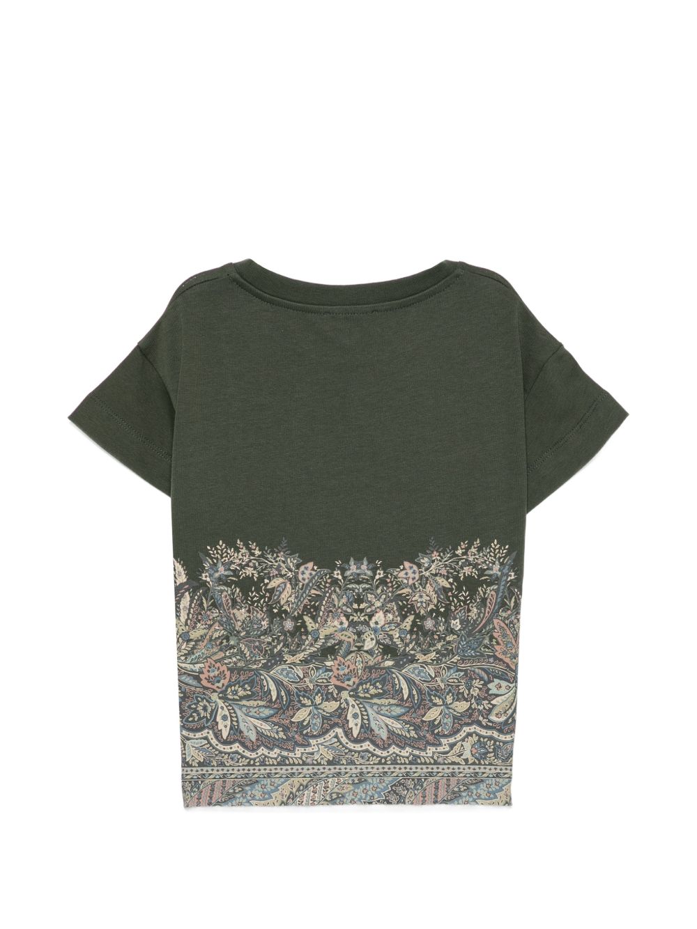 T-shirt per bambino Etro Kids verde con stampa floreale GZ8A31 Z3672 70J ETRO KIDS