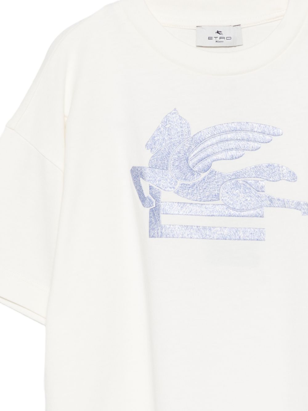 T-shirt per bambino Etro Kids bianca con motivo Pegaso GZ8H21 Z3672 102AZ ETRO KIDS