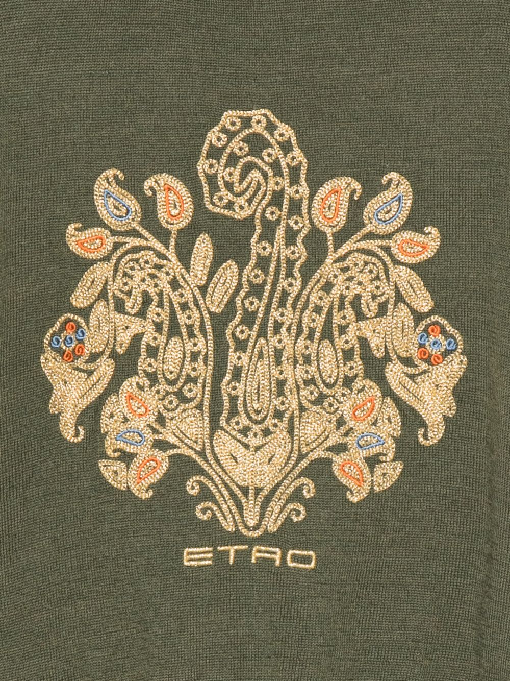 Maglione per bambino Etro Kids verde con design lavorato a maglia GZ9A20 Z4117 817 ETRO KIDS