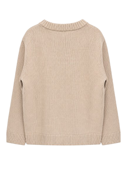 Maglione per bambino Etro Kids beige con logo sul davanti GZ9P10 Z2312 114 ETRO KIDS