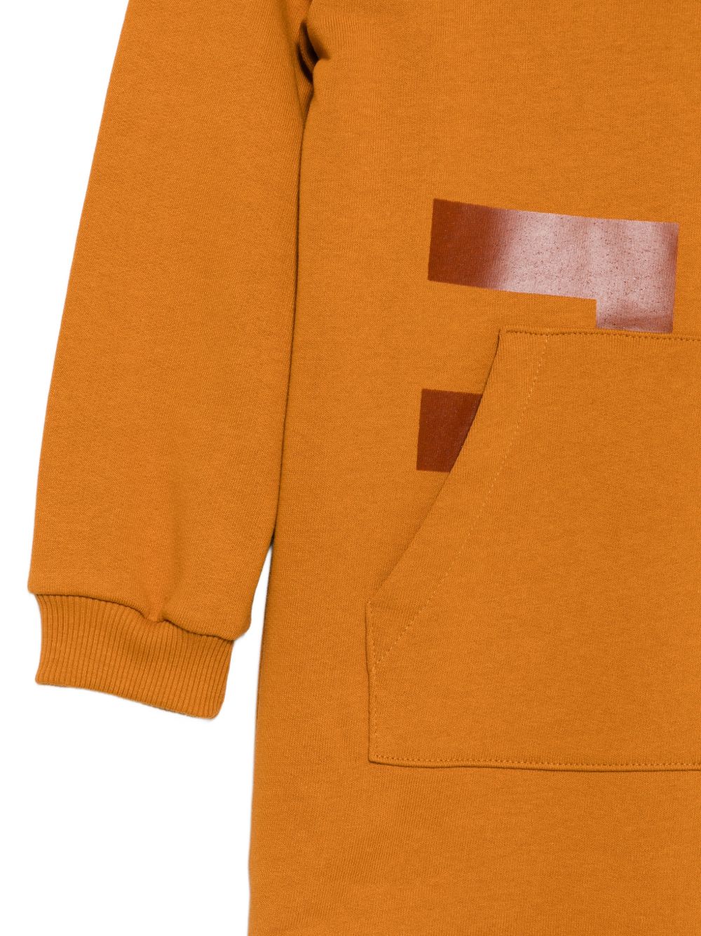Abito per bambina Elisabetta Franchi La Mia Bambina giallo mostarda con logo EFAB677CFF017 7005 ElISABETTA FRANCHI KIDS