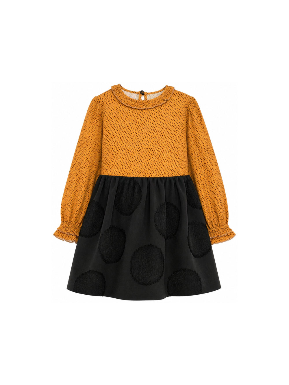 Abito per bambina Elisabetta Franchi La Mia Bambina multicolore con design a pois EFAB6960VI043 D586 ElISABETTA FRANCHI KIDS