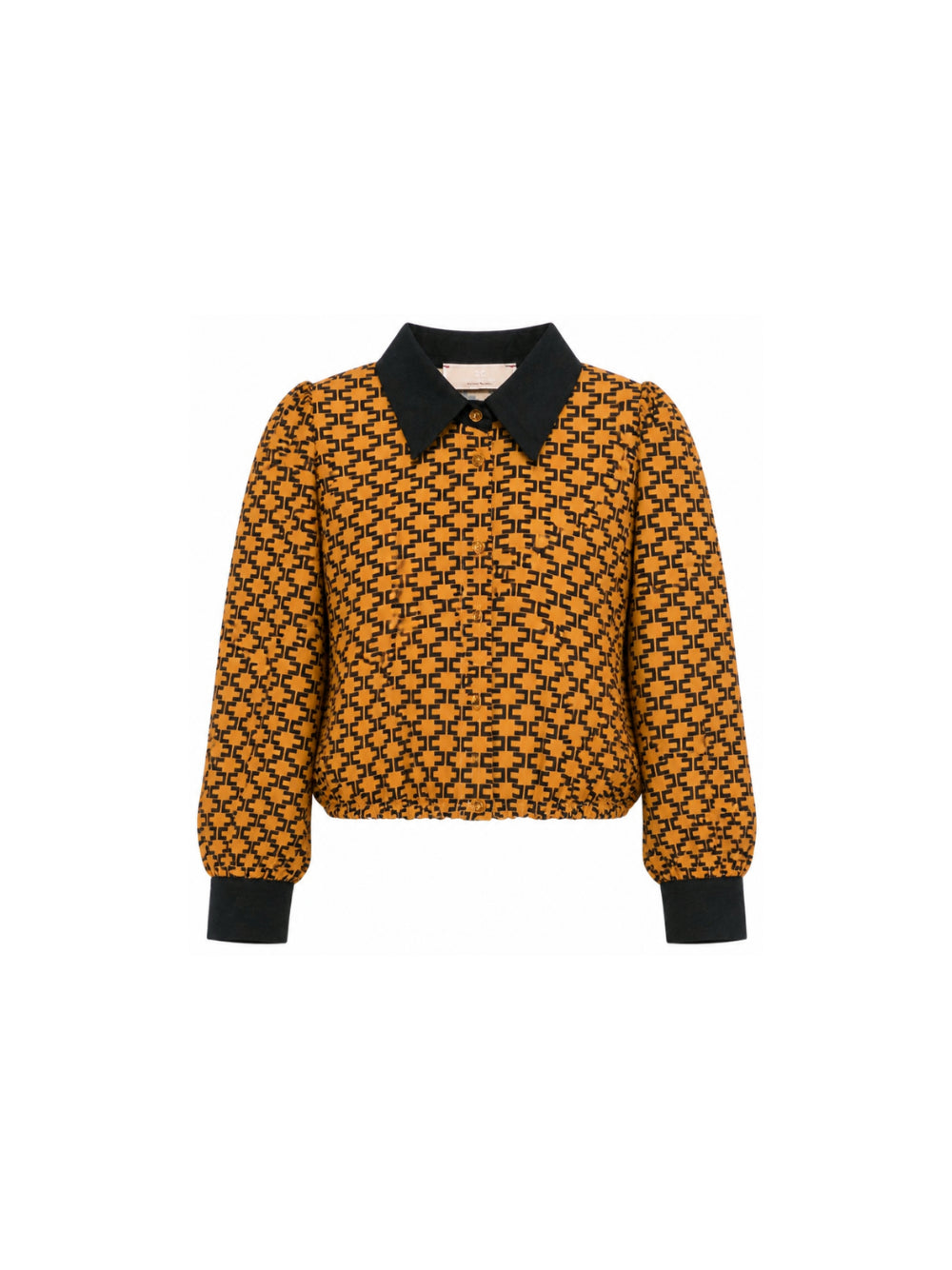 Camicia per bambina Elisabetta Franchi La Mia Bambina multicolore con monogramma all-over EFCA3020VI044 D586 ElISABETTA FRANCHI KIDS